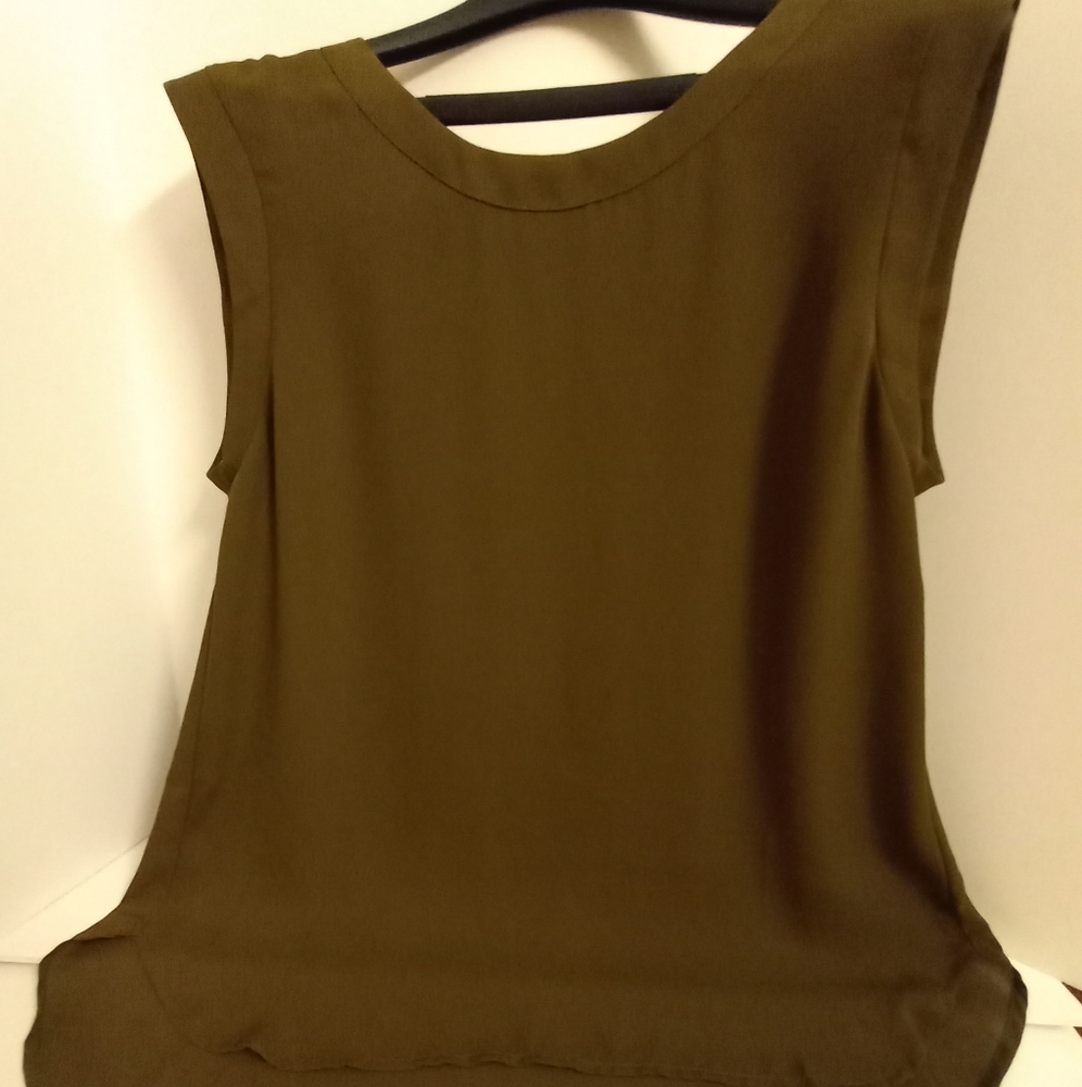 Women's Olive Green Blouse (XL)